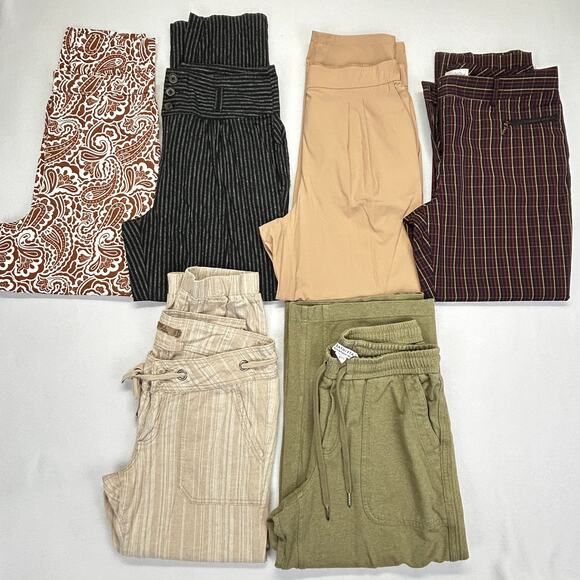 Women Pants 6 Lot TAG SIZE 8 (read) Boden Sundance Lululemon Haley Prana Athleta - Picture 1 of 16